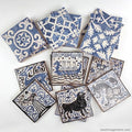 VENDIDO 80 azulejos15x15 cm Medievales surtidos.