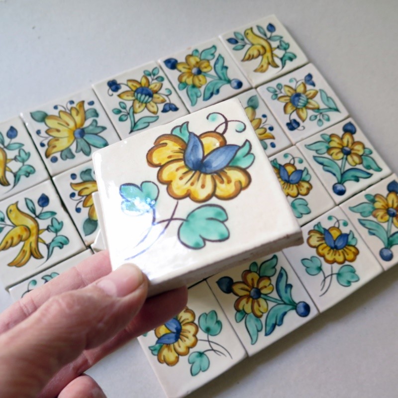 24 azulejos 7,5x7,5 cm