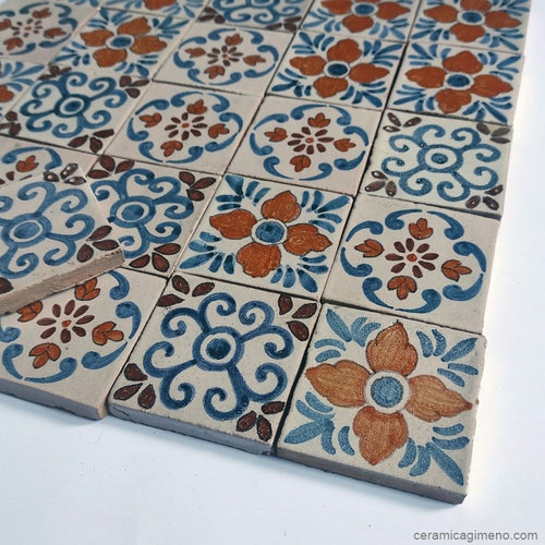 25 azulejos 7,5x7,5 cm