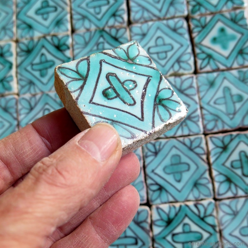 VENDIDO 30 azulejos 5x5 cm