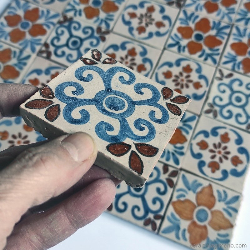 25 azulejos 7,5x7,5 cm