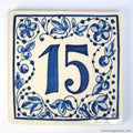 Azulejo Número Azul
