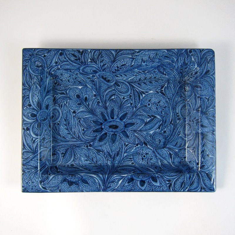 Fuente Floral Azul