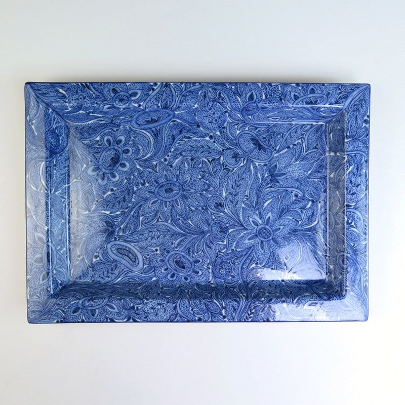 Fuente Rectangular Floral