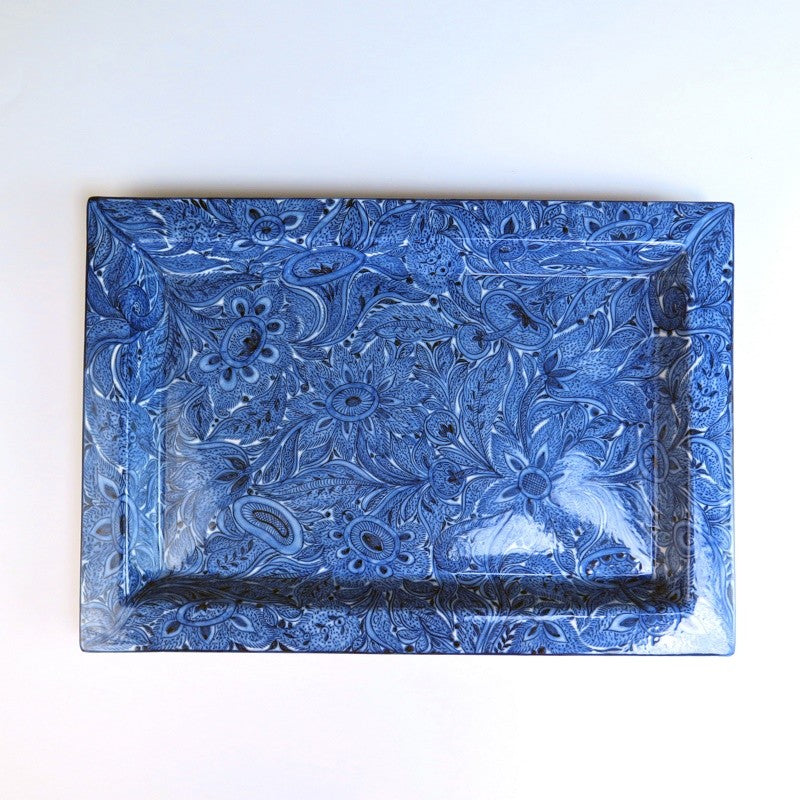 Fuente Rectangular Floral
