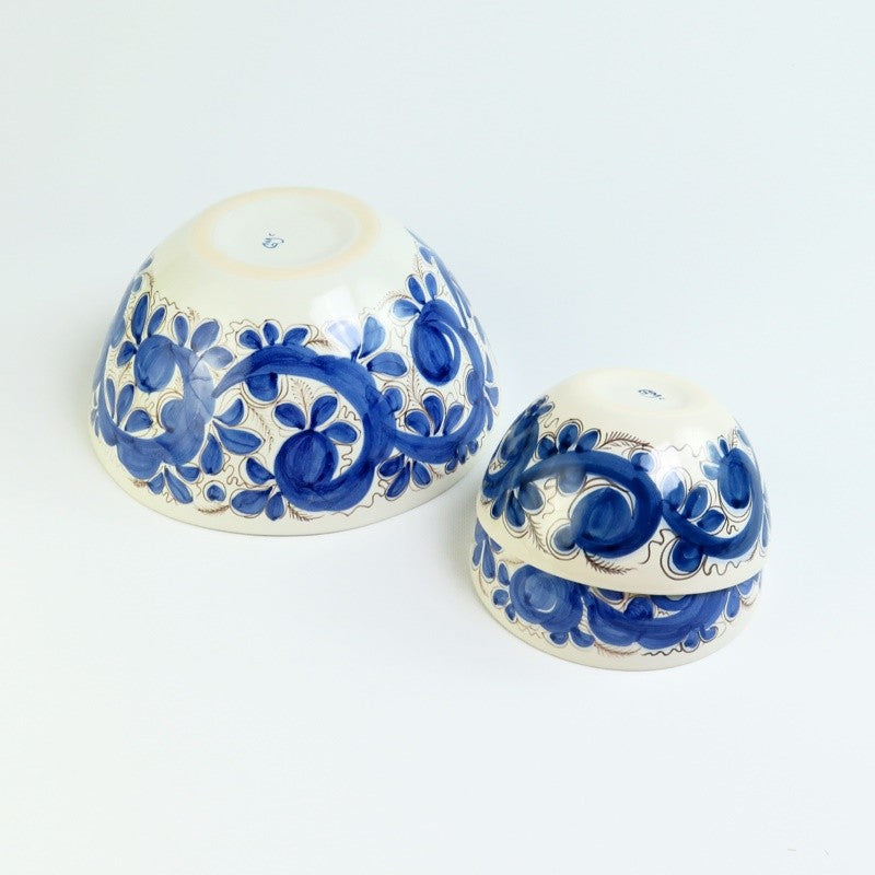 Juego Tres Cuencos Azules