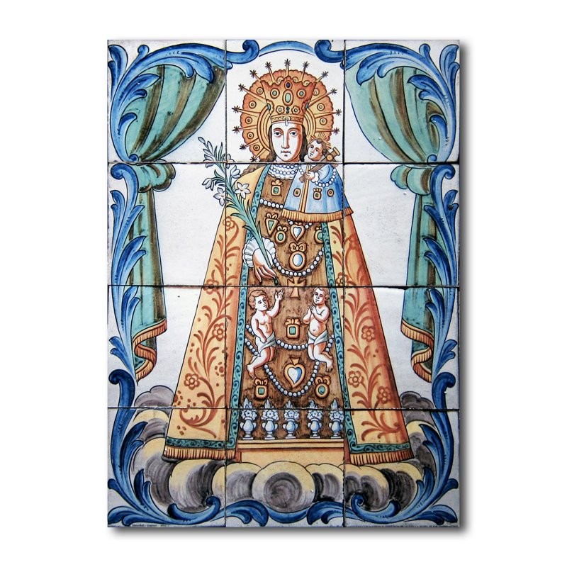 Panel Virgen Desamparados sin marco