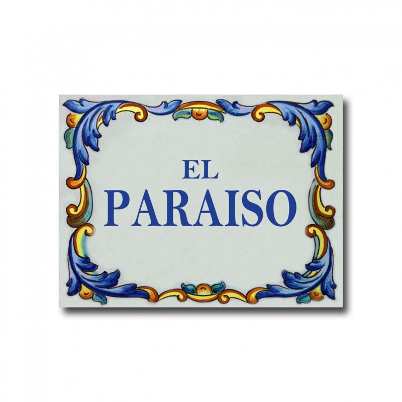 Placa Rotulación sin marco