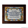 Placa Texto con Marco