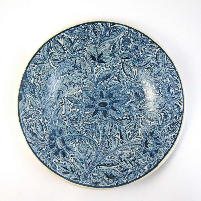 BAJO PEDIDO Plato Floral Azul