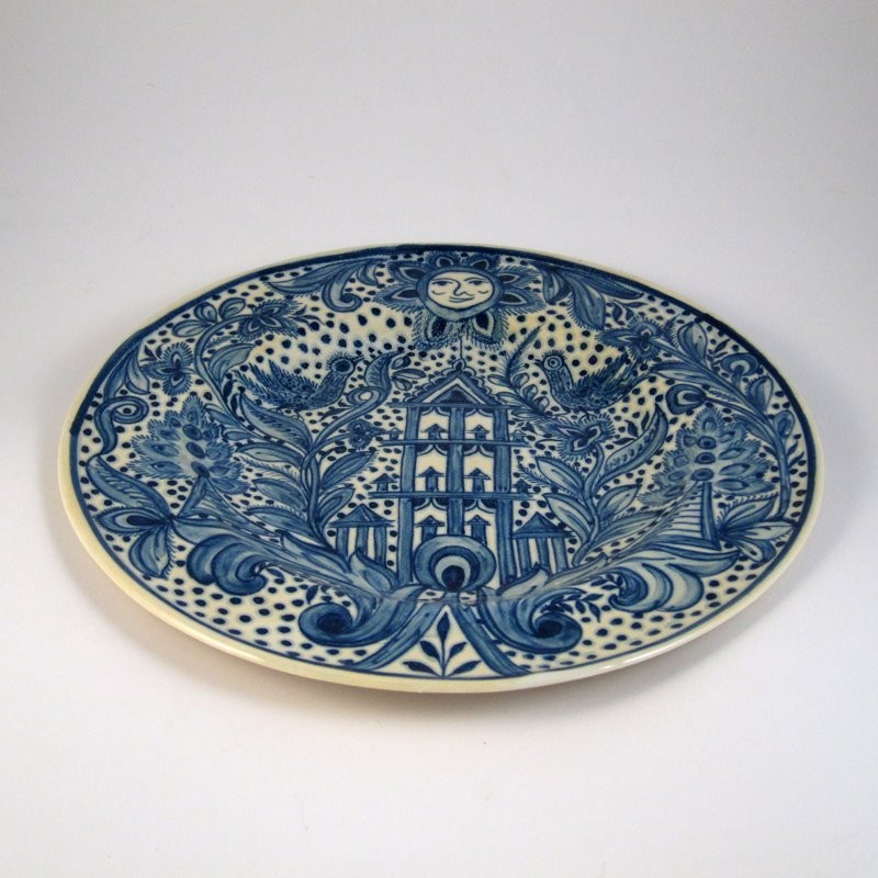 VENDIDO Plato Popular Azul