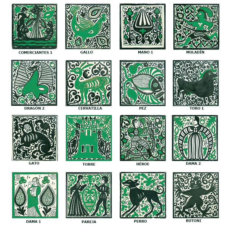 Gótico Verde 20x20