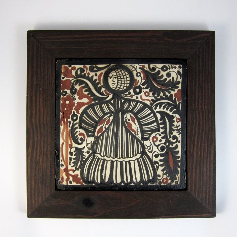 Socarrat Ángel 20x20 cm enmarcado
