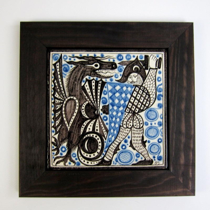 VENDIDO Héroe 20x20 cm con marco
