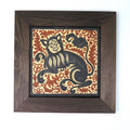 Socarrat Gato 20x20 cm enmarcado