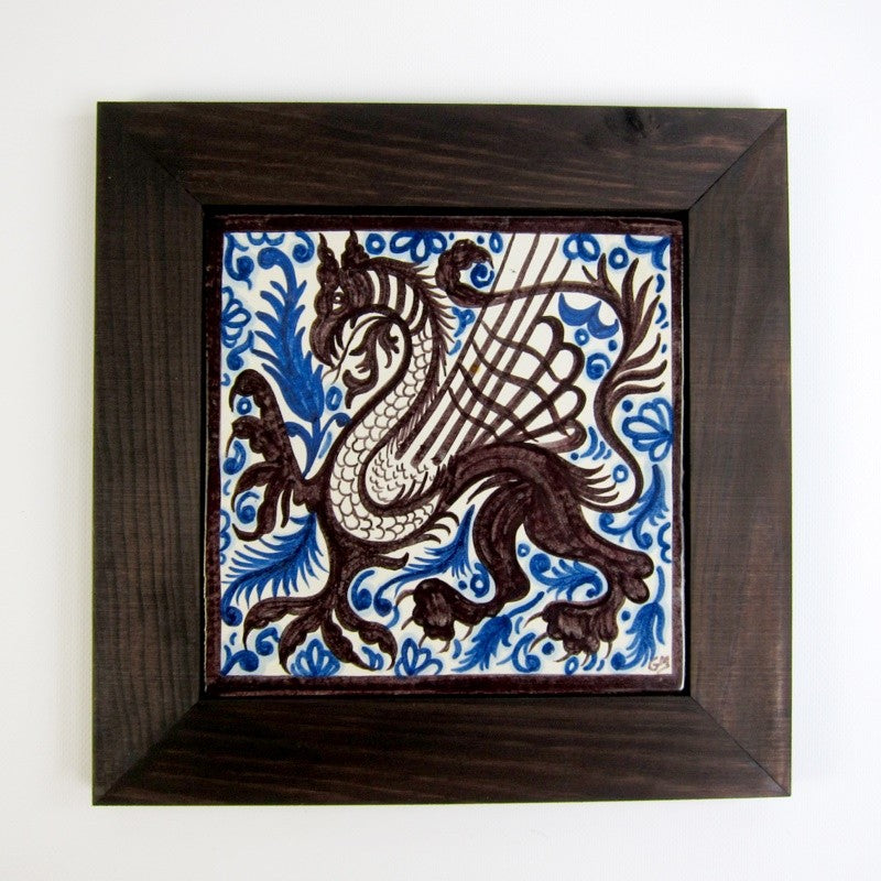Dragón 20x20 cm con marco