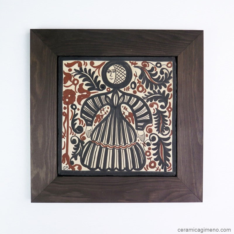 Socarrat Ángel 20x20 cm enmarcado