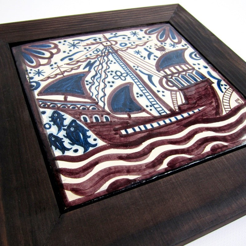 Carabela 20x20 cm con marco