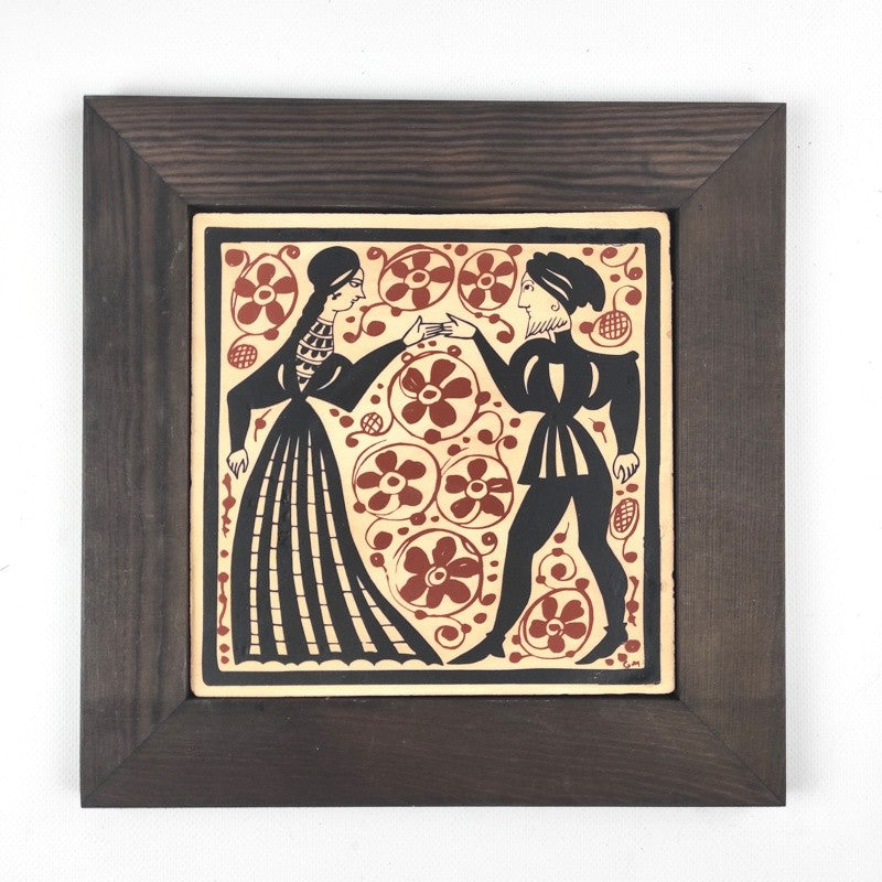Socarrat Pareja 20x20 cm con Marco