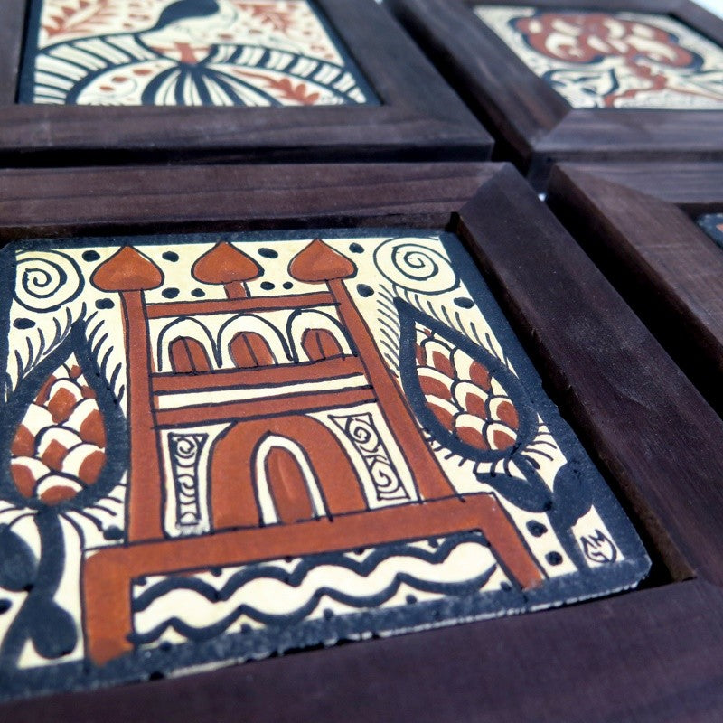Juego de 4 Socarrats 10x10cm