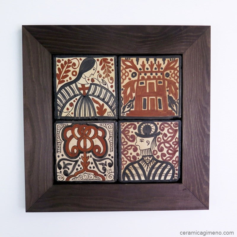 Juego de 4 Socarrats 10x10cm
