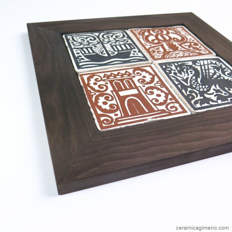Juego de 4 Socarrats 10x10cm