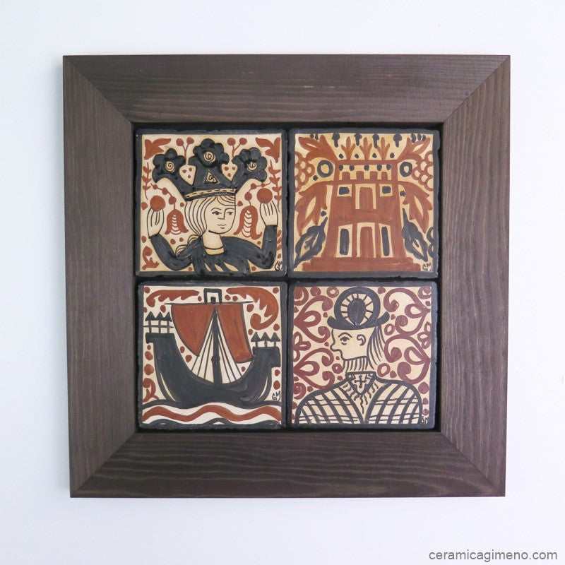 Juego de 4 Socarrats 10x10cm
