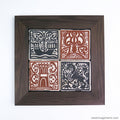 Juego de 4 Socarrats 10x10cm