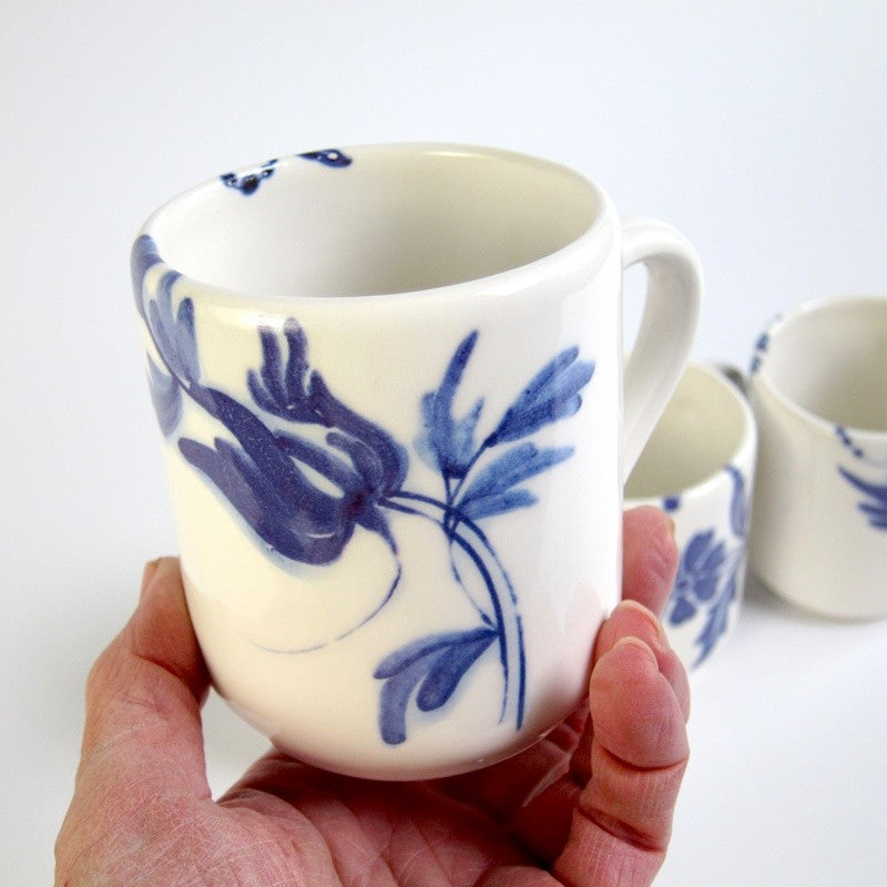 Taza Mug Flor x4