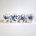 Taza Mug Flor x4